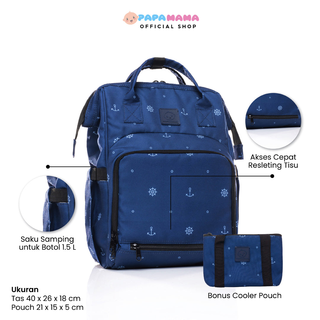 Papamama Pattern Diaper Bag