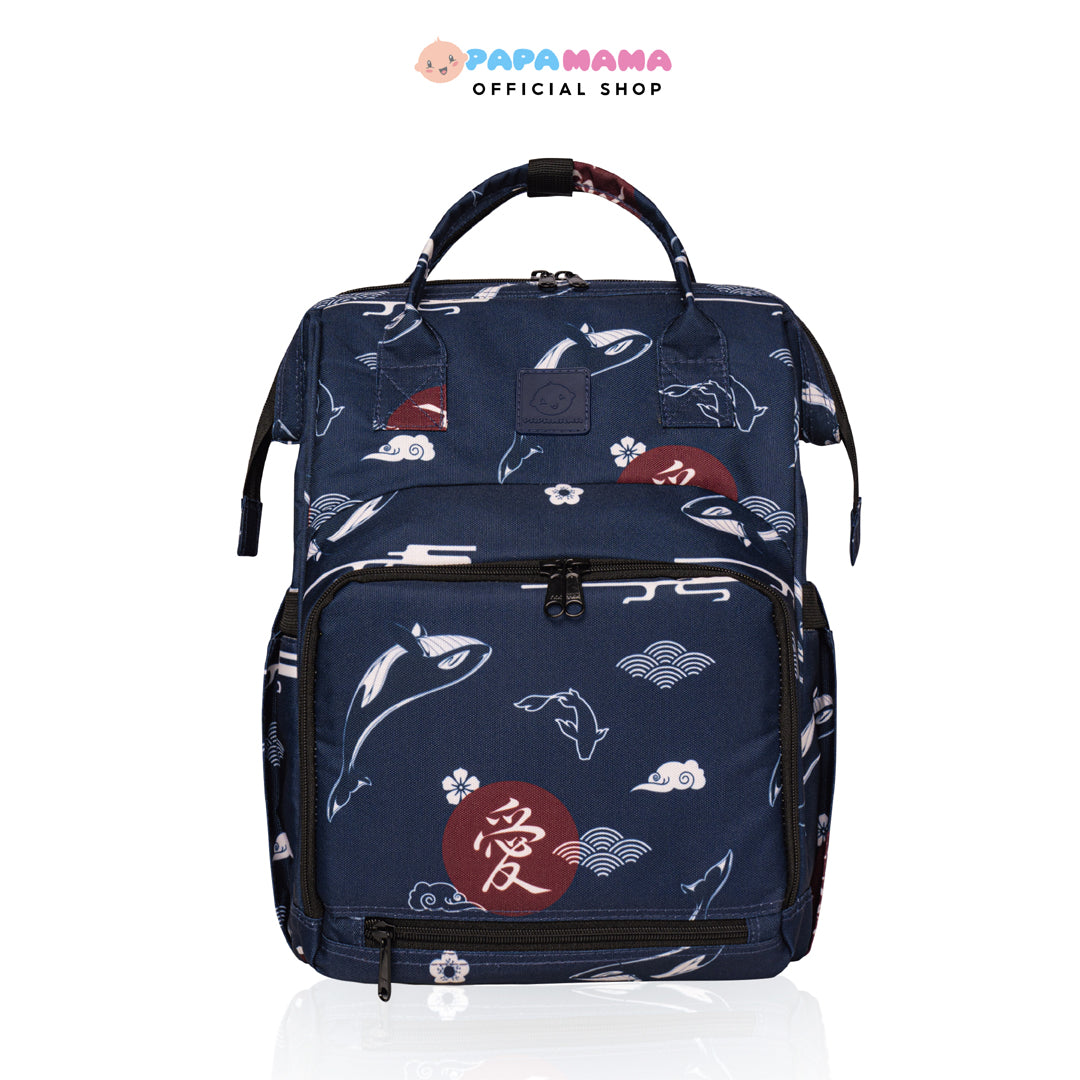 Papamama Pattern Diaper Bag