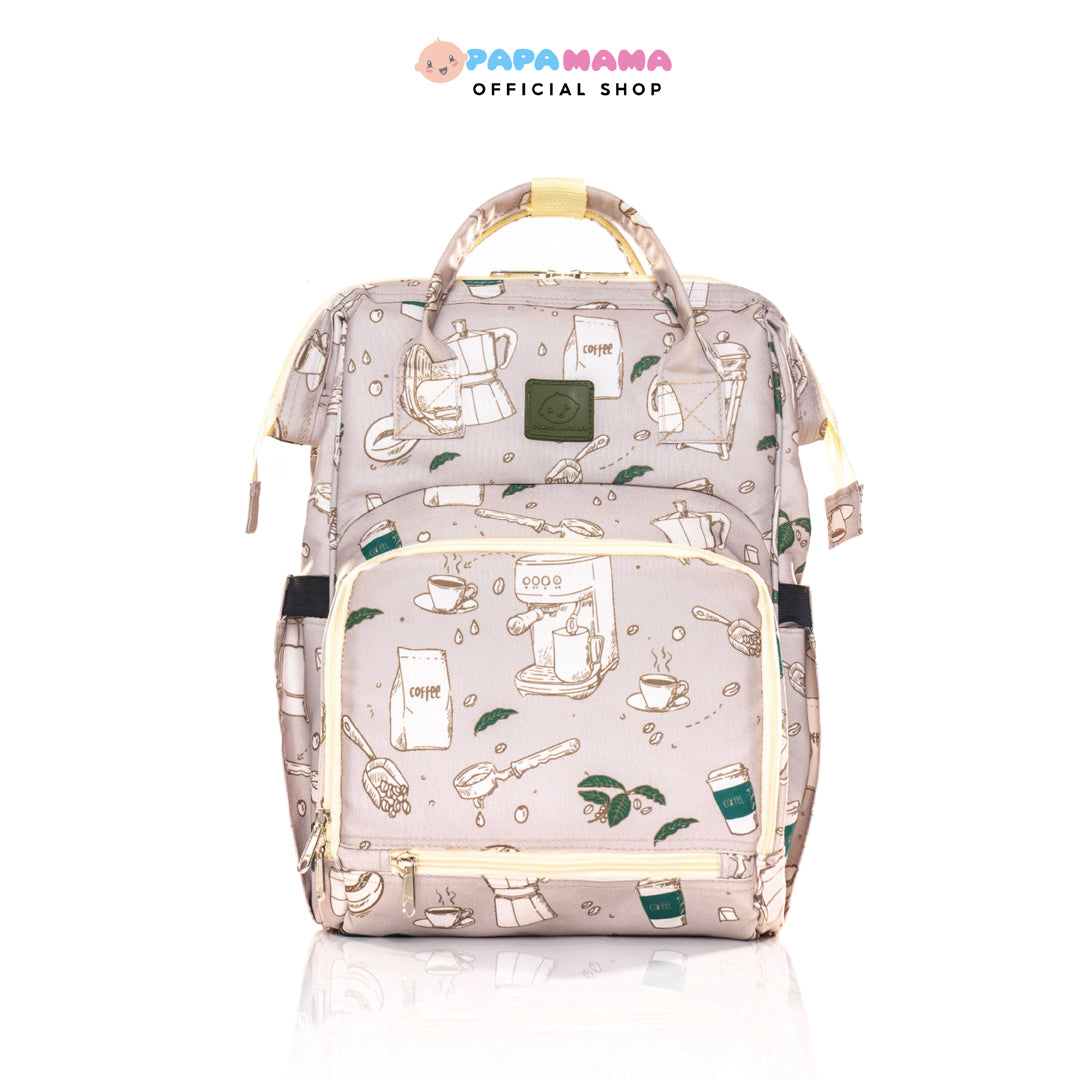 Papamama Pattern Diaper Bag