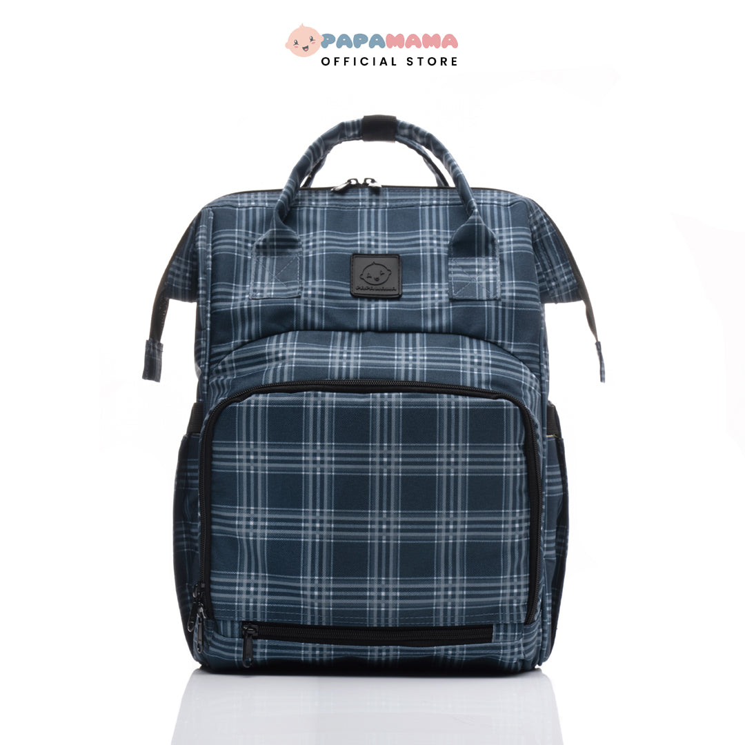 Papamama Pattern Diaper Bag Glen Plaid - 1099